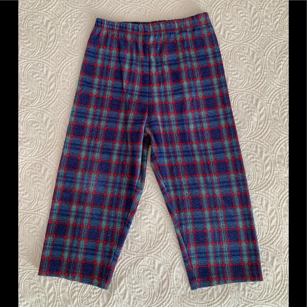 VTG Little Me Truck Pajamas Boys 3 Red Blue Fleece Set Top Pants Long Sleeve
